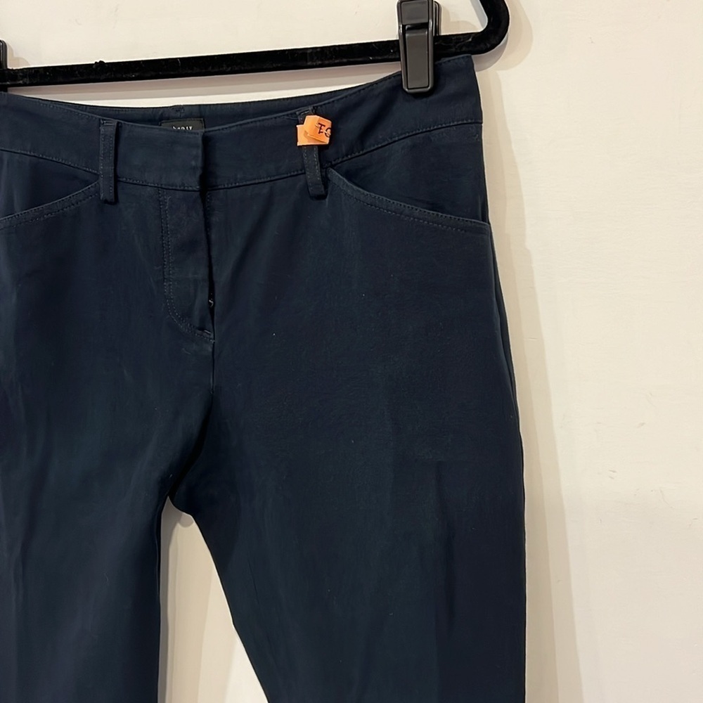 Theory Navy Blue Straight Leg Dress Pants Trousers size 4 - Picture 7 of 12